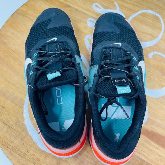 Nike Womens Athletic Shoes Metcon 7 Training CZ8280-038 Black Washed Teal Size 7 - Picture 8 of 9